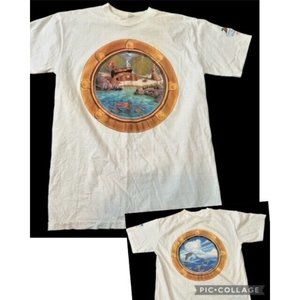 7UP Cruise For Treasure 1993 Mens Vintage Single Stitch T Shirt Large Adult L